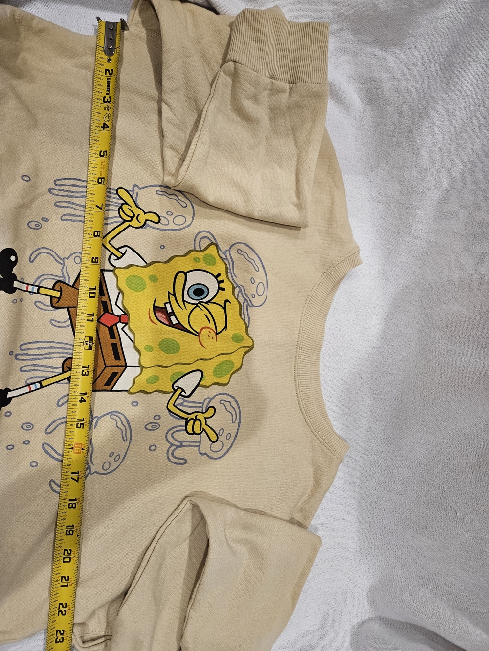 Nickelodeon Beige SpongeBob Crewneck Sweater - Picture 4 of 5